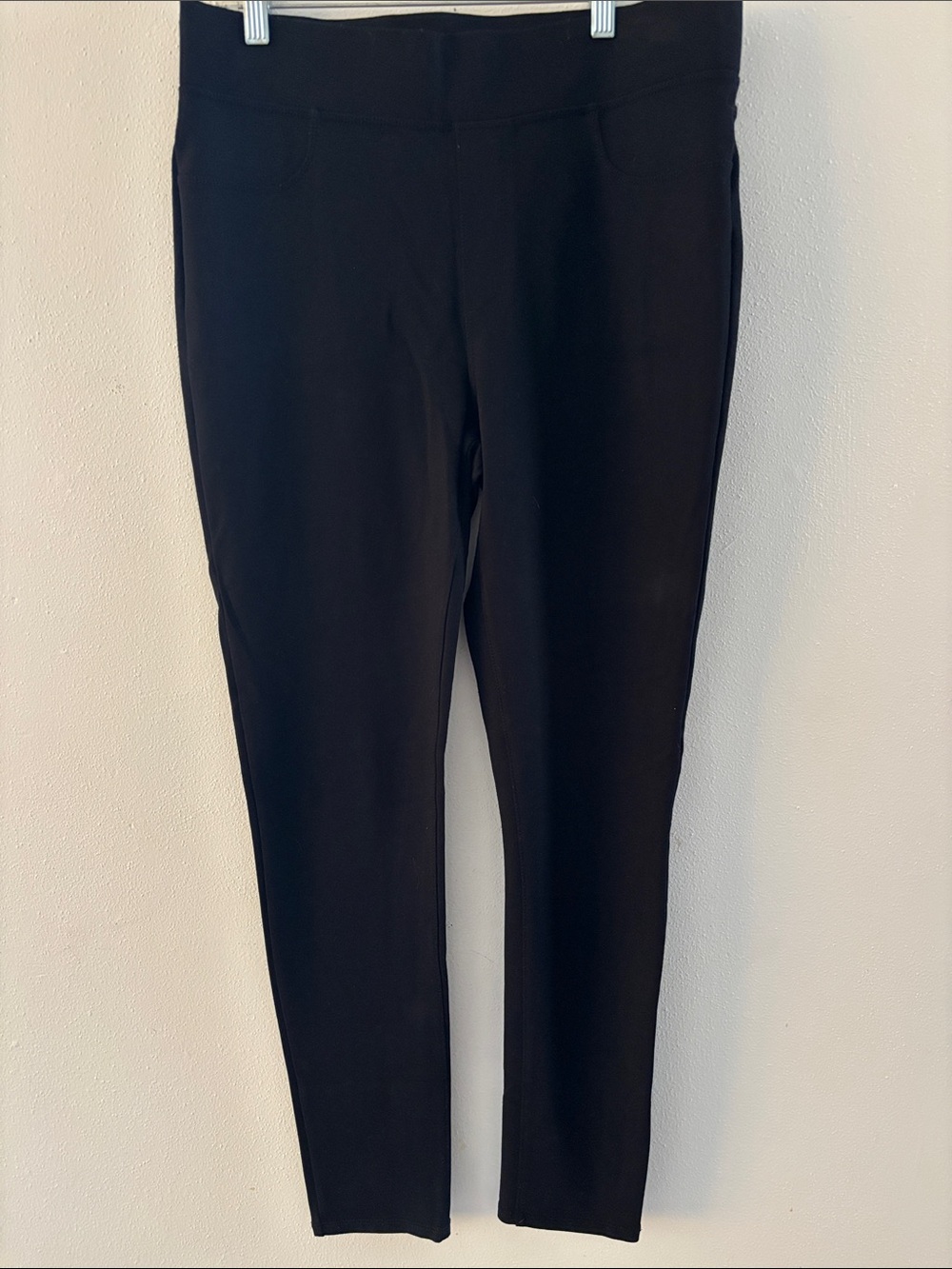 St. John's Bay Women’s Black Ponte Skinny Pants-Size L-